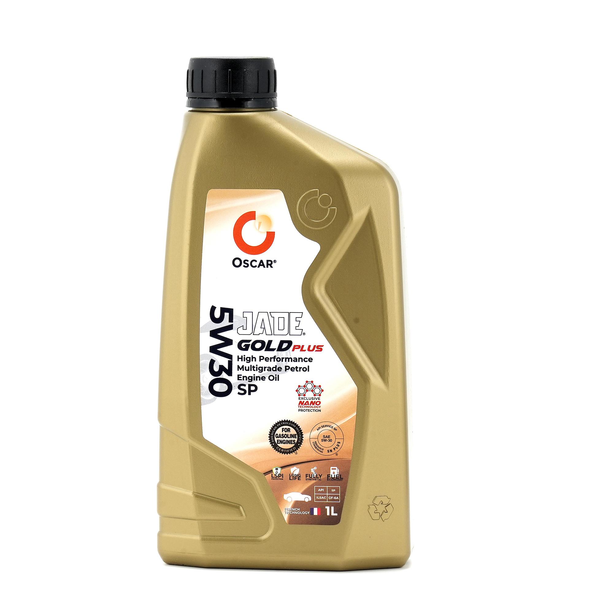 Oscar Jade Gold Plus SAE 5W30 API SP ILSAC GF-6A - Oscar Lubricants